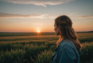 Человек смотрит на горизонт