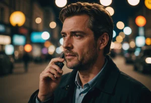 Вдумчивый человек разговаривает