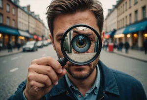 Человек с лупой