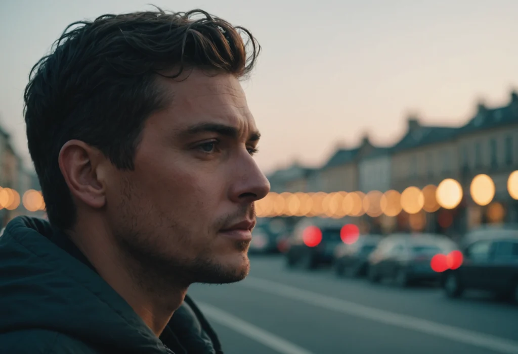 Человек отдыхает размышляет