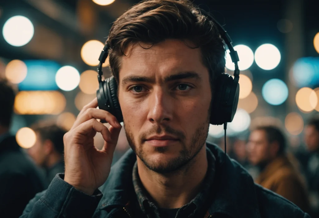 Человек слушает внутренний голос