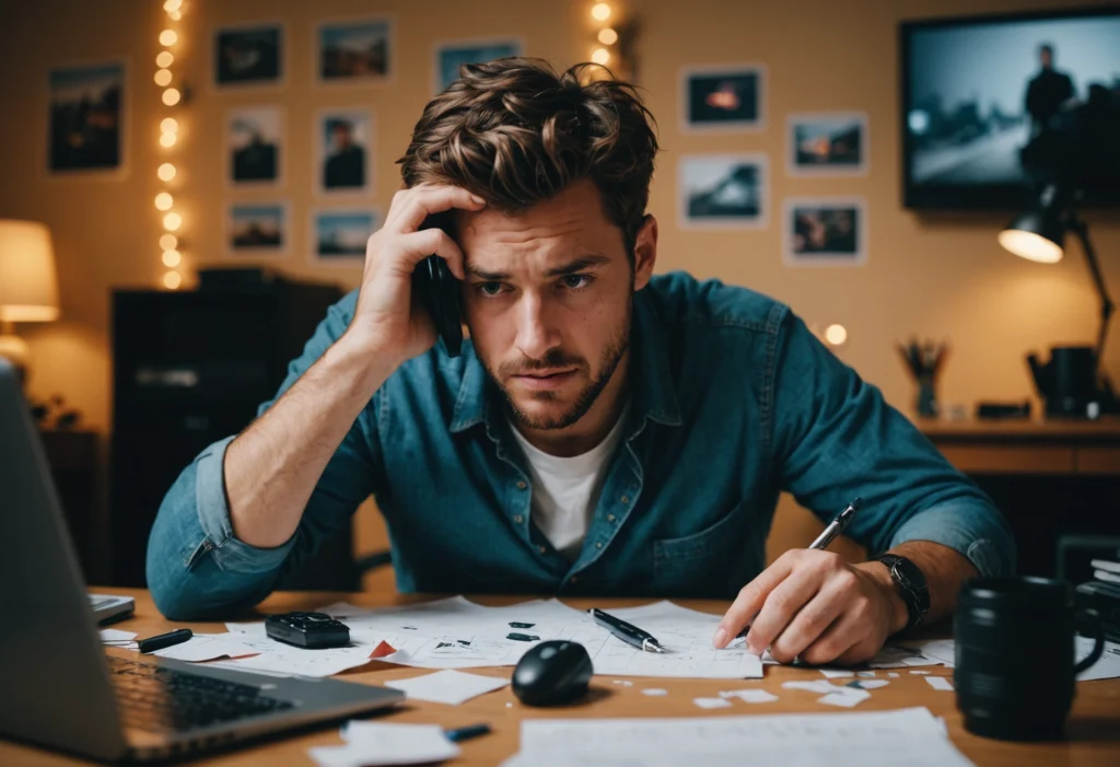 Человек откладывает дела