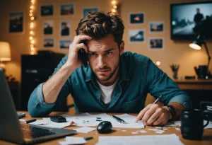 Человек откладывает дела