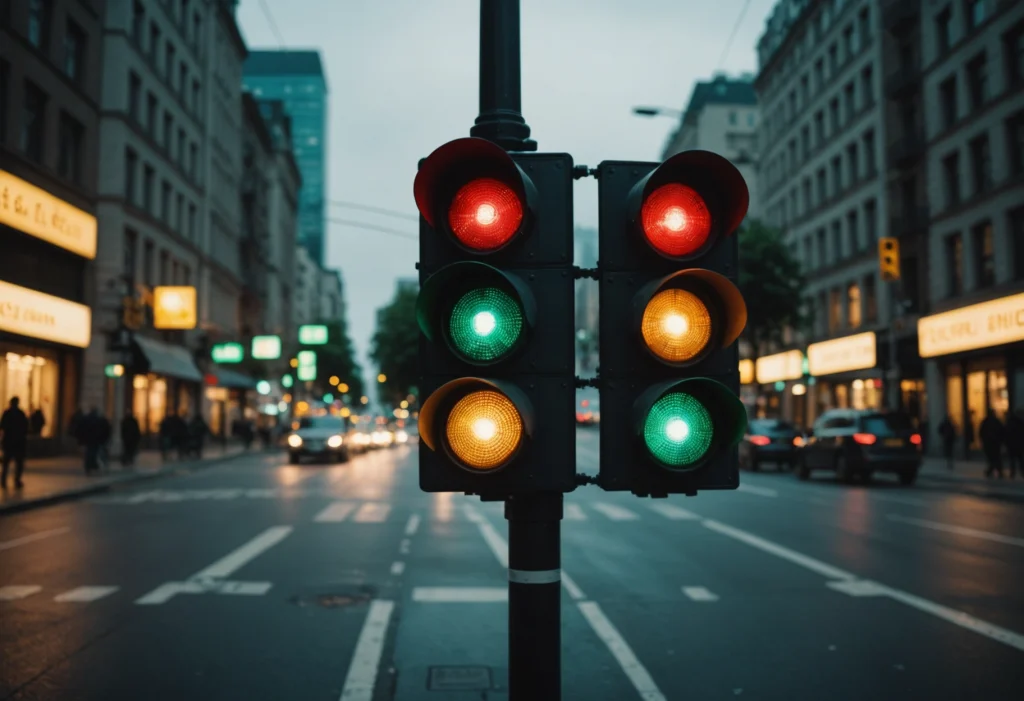 Вечный зеленый светофор хаос