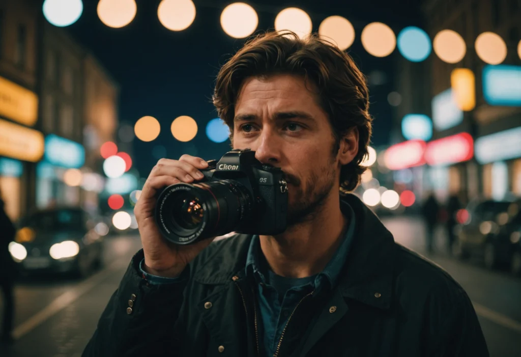 Человек задумчиво смотрит