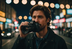 Человек задумчиво смотрит